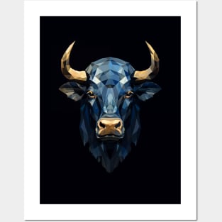 Poly Art Bull Posters and Art